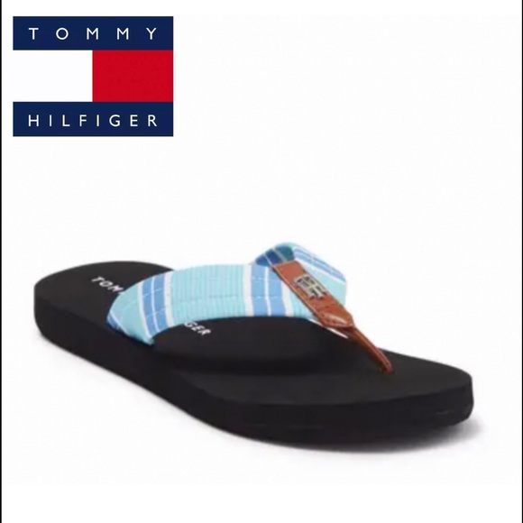 🌟HP🌟Tommy Hilfiger Miami Prep Canvas Flip Flop - Picture 7 of 7